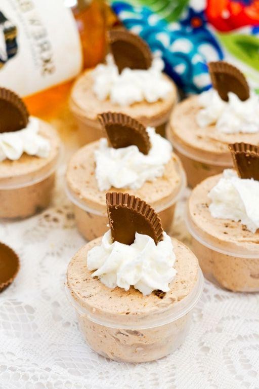 Peanut Butter Cup Pudding Shots