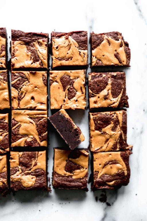 Peanut Butter Swirl Chocolate Brownies