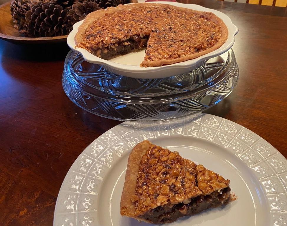 Peanut Butter Whiskey Pecan Pie