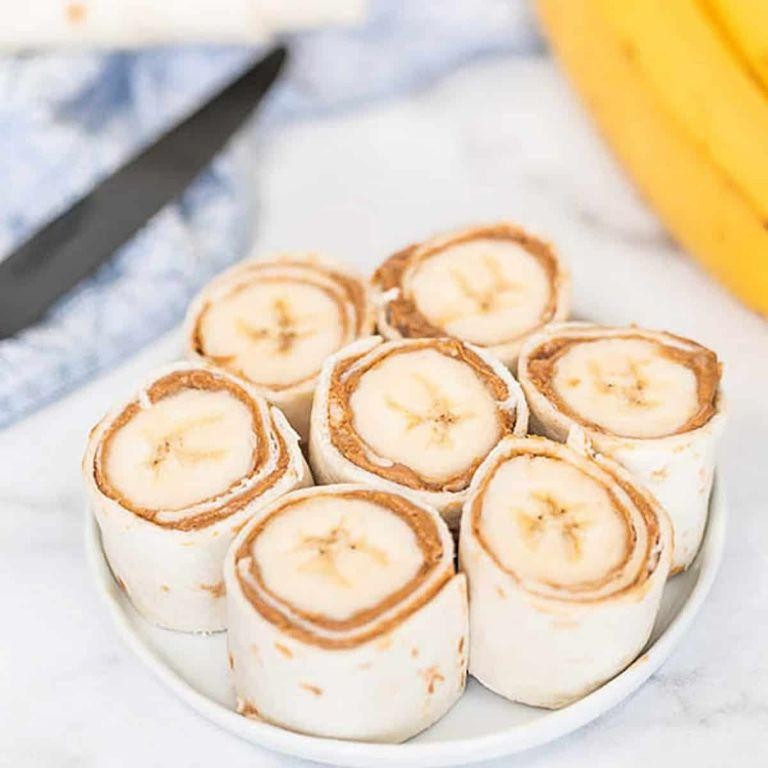 Peanut Butter and Banana Pinwheels
