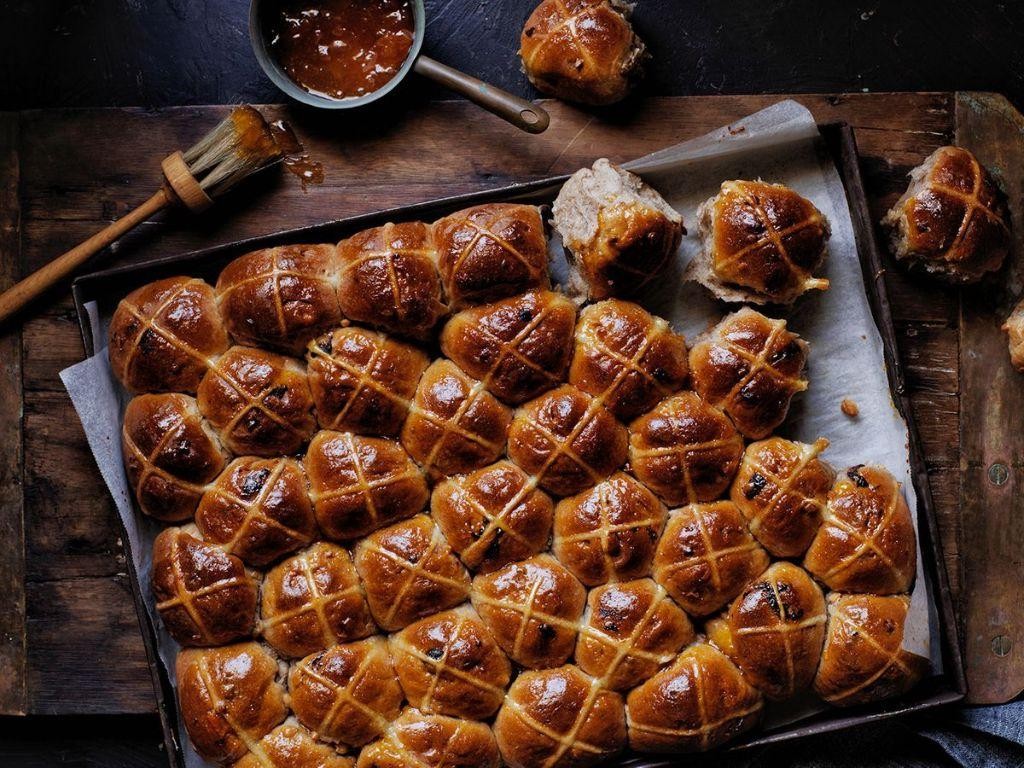 Peanut Butter and Jelly Hot Cross Buns