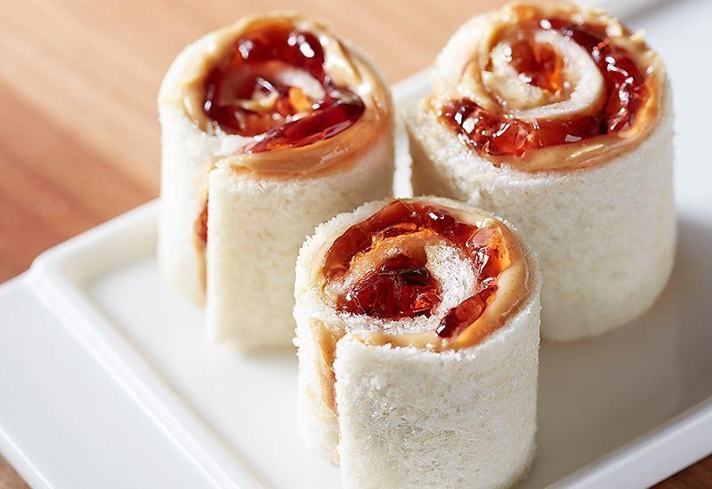 Peanut Butter and Jelly Roll Ups