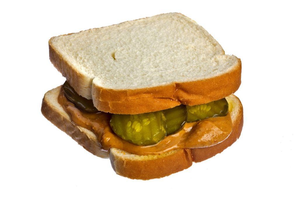 Peanut Butter and Pickle Sandwich