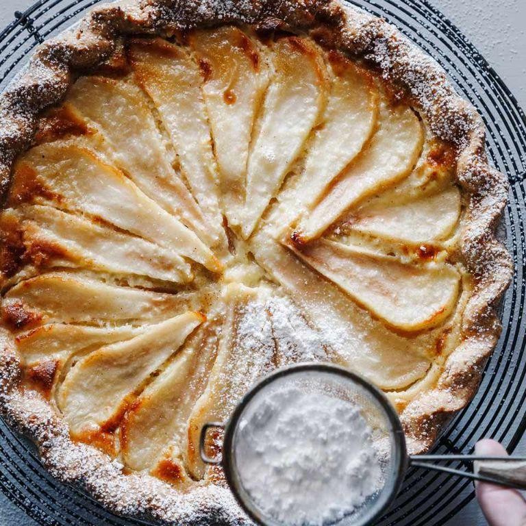 Pear Custard Pie