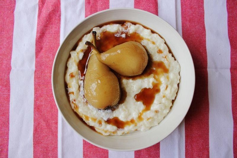 Pear and Rice Pudding
