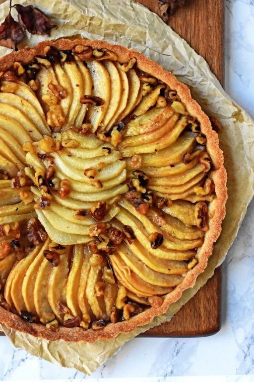 Pear and Walnut Tart