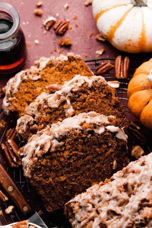 Pecan Flour Pumpkin Bread