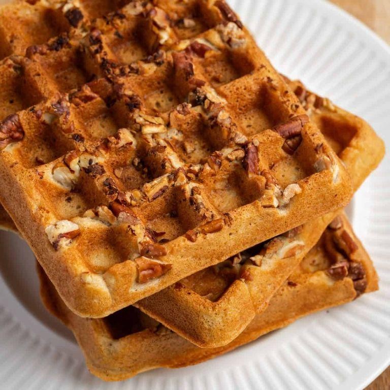 Pecan Flour Waffles