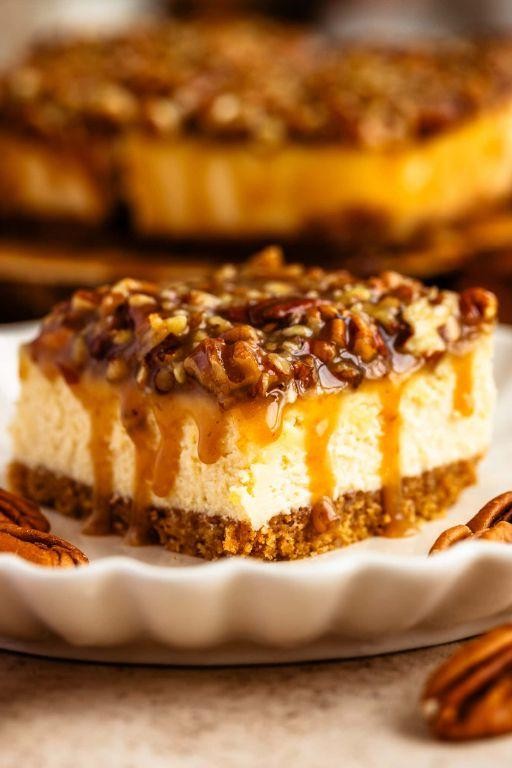 Pecan Pie Cheesecake Bars