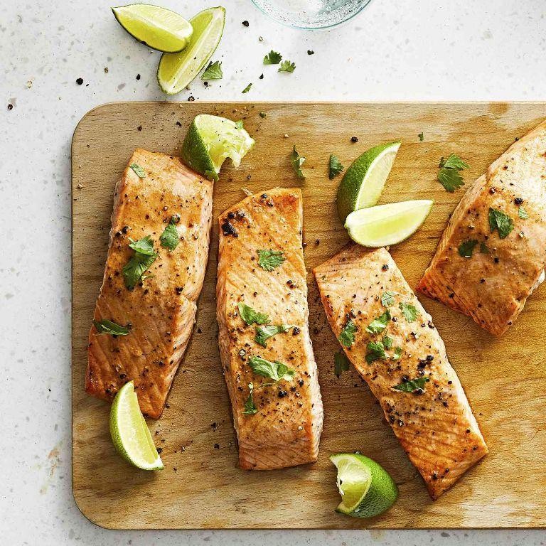 Pepper Lime Marinated Salmon