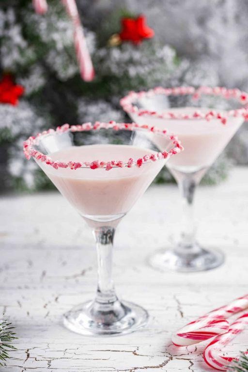 Peppermint Candy Cane Cocktail