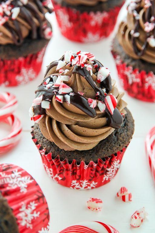 Peppermint Ciroc Cupcakes with Chocolate Ganache