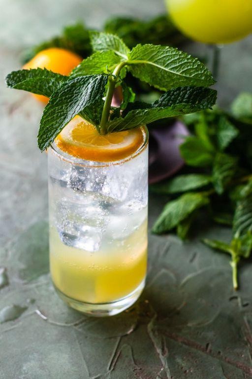 Peppermint Gin Fizz