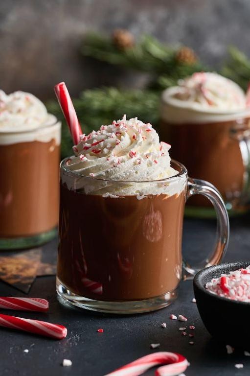 Peppermint Hot Chocolate Cocktail