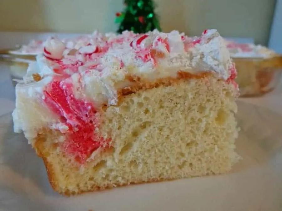 Peppermint Jello Instant Pudding Cake