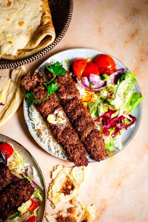 Persian Saffron Lamb Kabobs