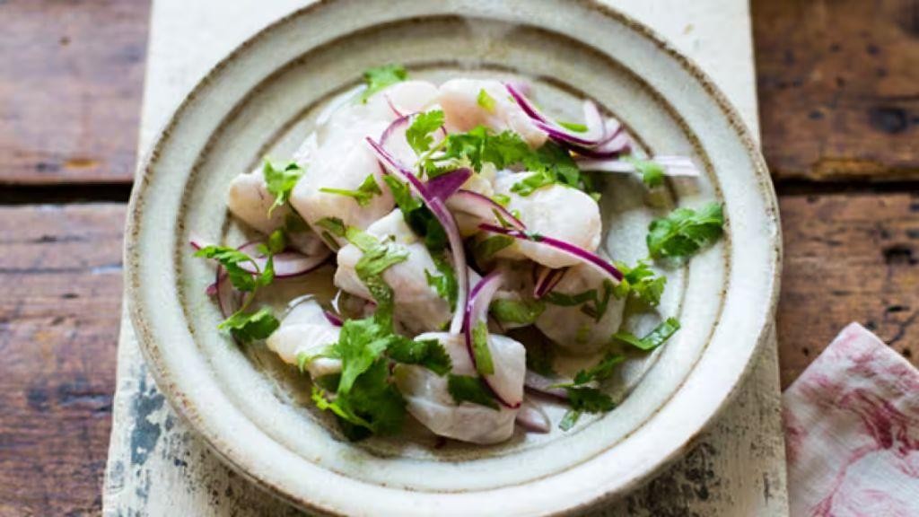 Peruvian Ceviche with Quinoa and Cucumber
