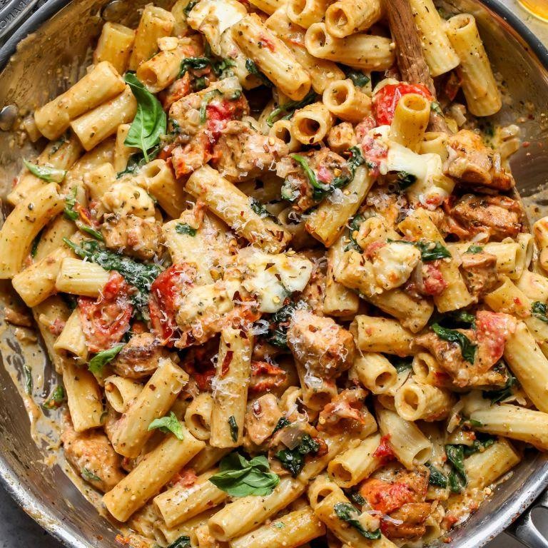 Pesto Chicken Pasta Bake