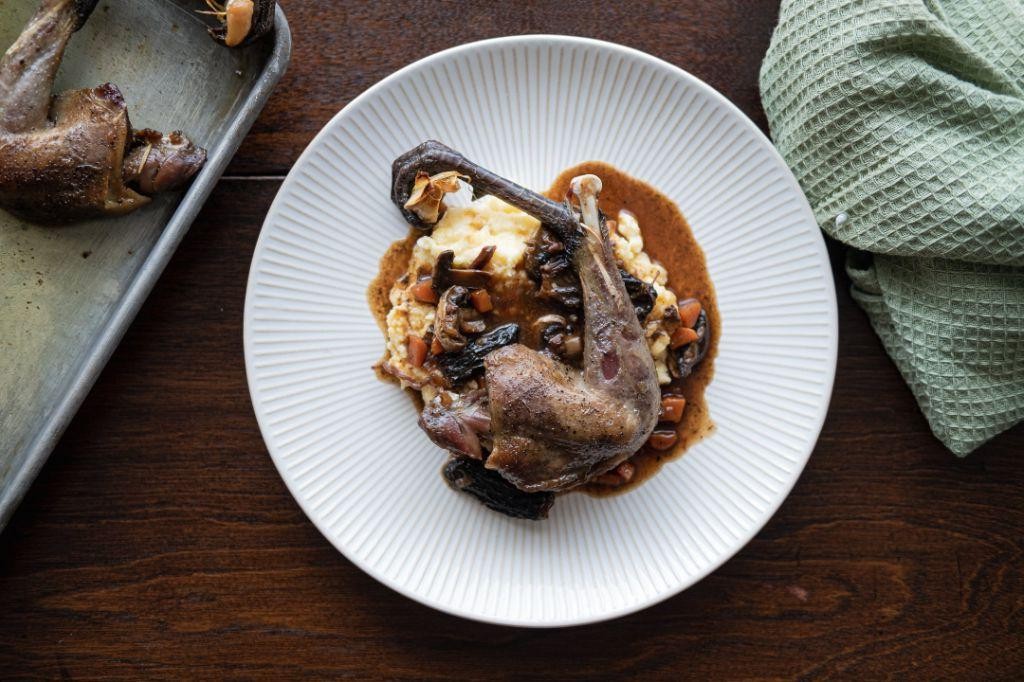 Pheasant Confit with Garlic and Thyme