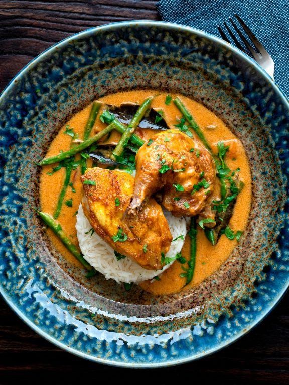 Pheasant Curry with Coconut Milk