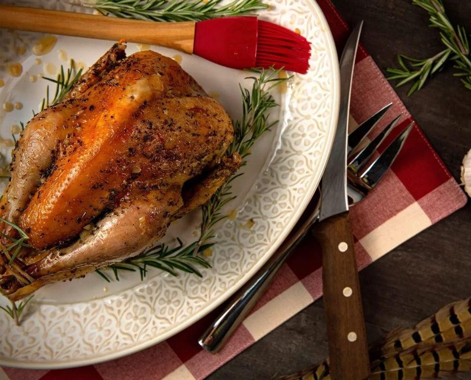 Pheasant Stuffed with Apples and Sage