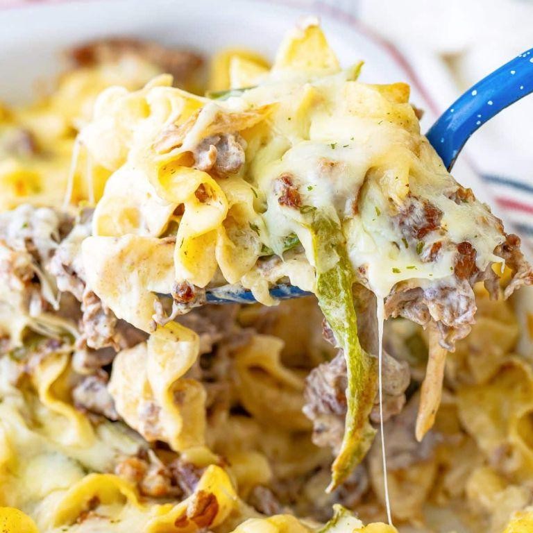 Philly Cheesesteak Casserole