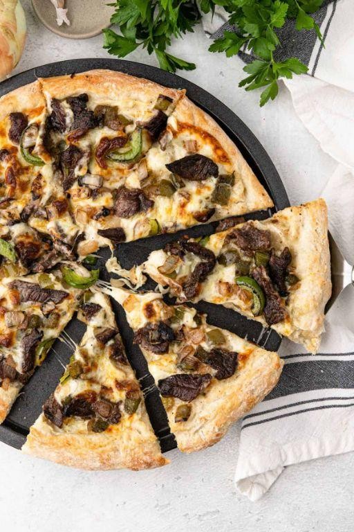 Philly Cheesesteak Pizza