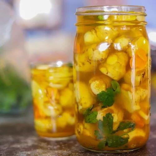 Pickled Sunchokes with Dill