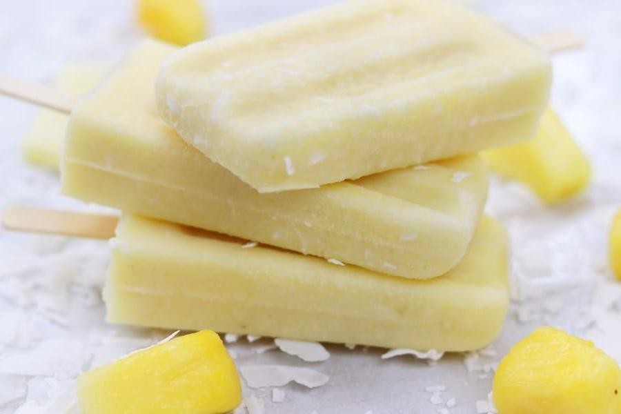 Pineapple Coconut Popsicles