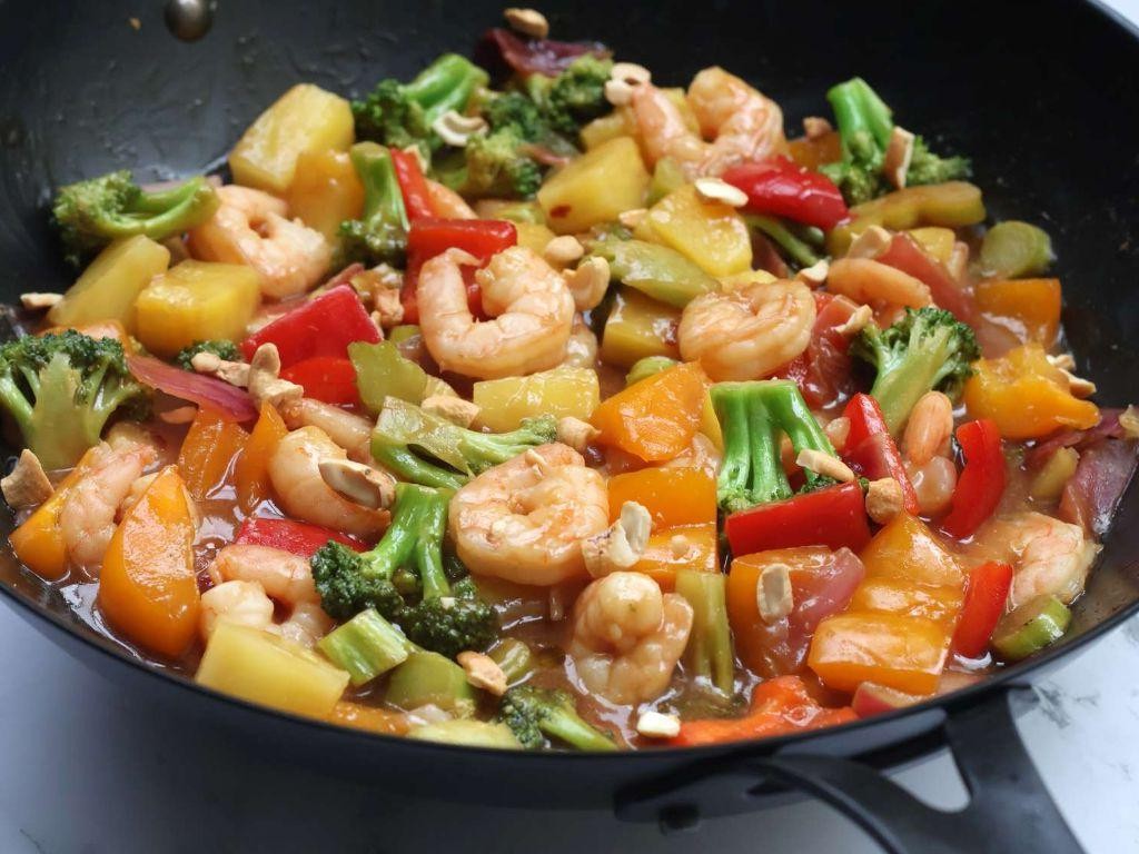 Pineapple Mixed Seafood Stir Fry
