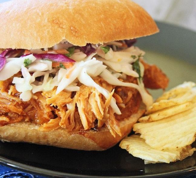Pineapple Shredded Chicken Sandwich