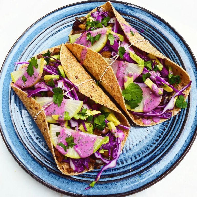 Pink Sauce Beef Tacos