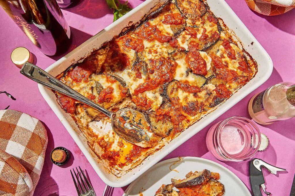 Pink Sauce Eggplant Parmesan