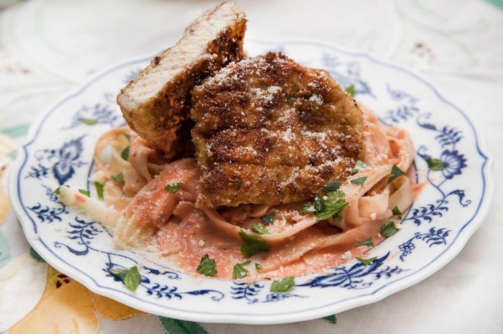 Pink Sauce Pork Chops