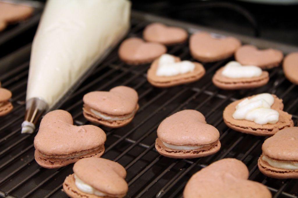 Pink Velvet Macarons