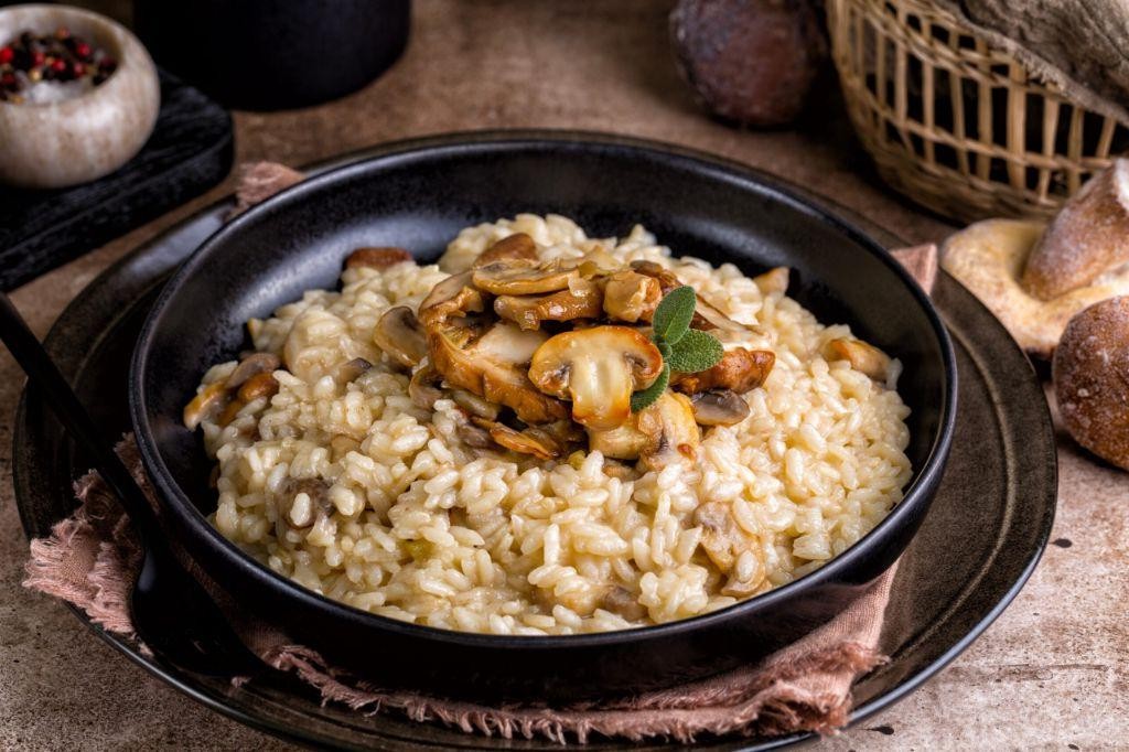 Pinot Noir Mushroom Risotto