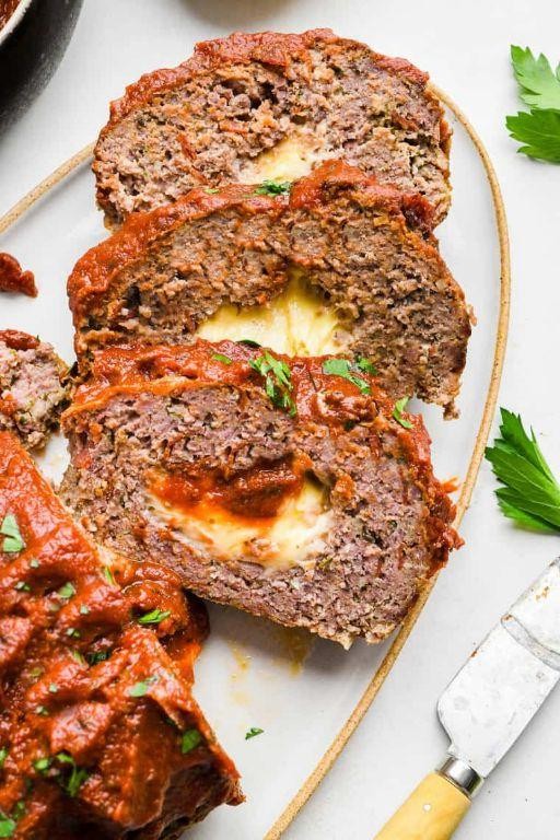 Pizza Stuffed Meatloaf