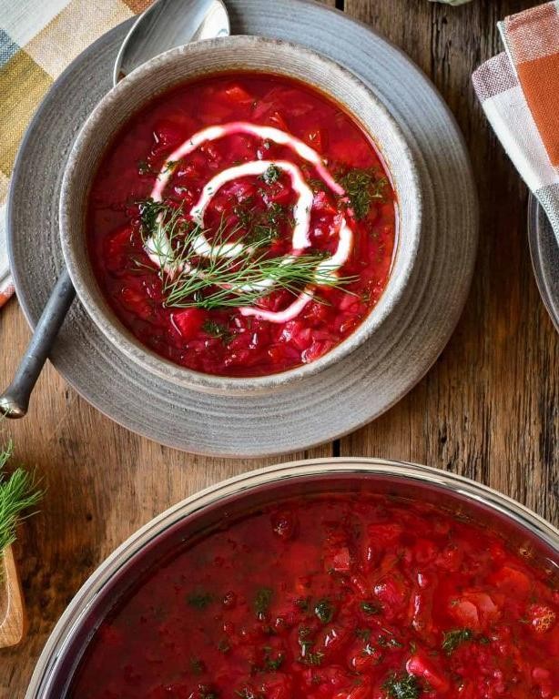 Polish Cabbage and Beetroot Soup