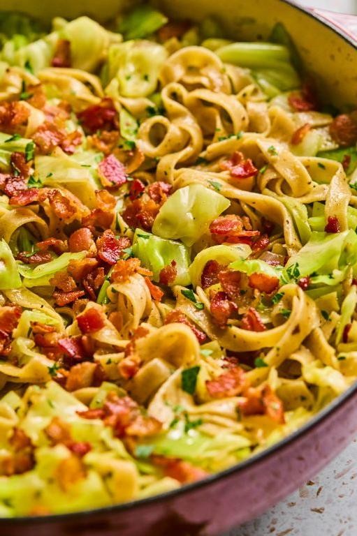 Polish Cabbage and Noodles (Haluski)