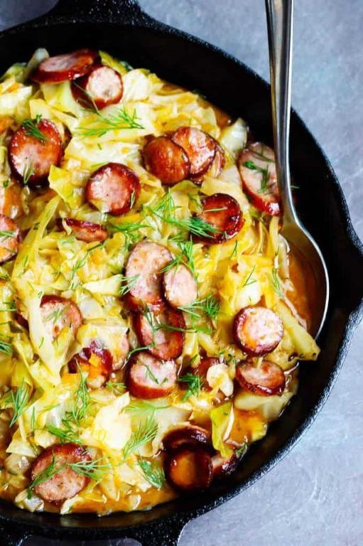 Polish Cabbage and Sausage Stew