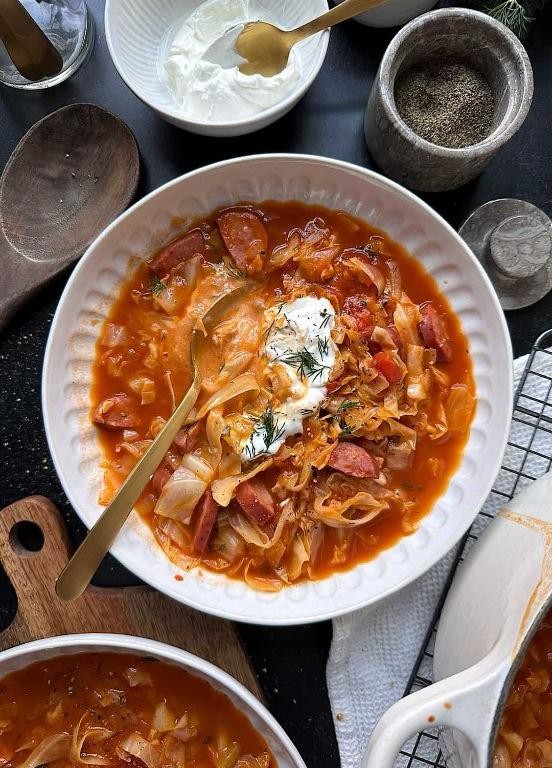 Polish Cabbage and Tomato Stew