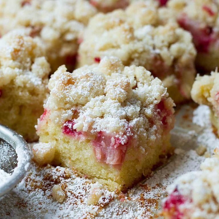 Polish Rhubarb Cake