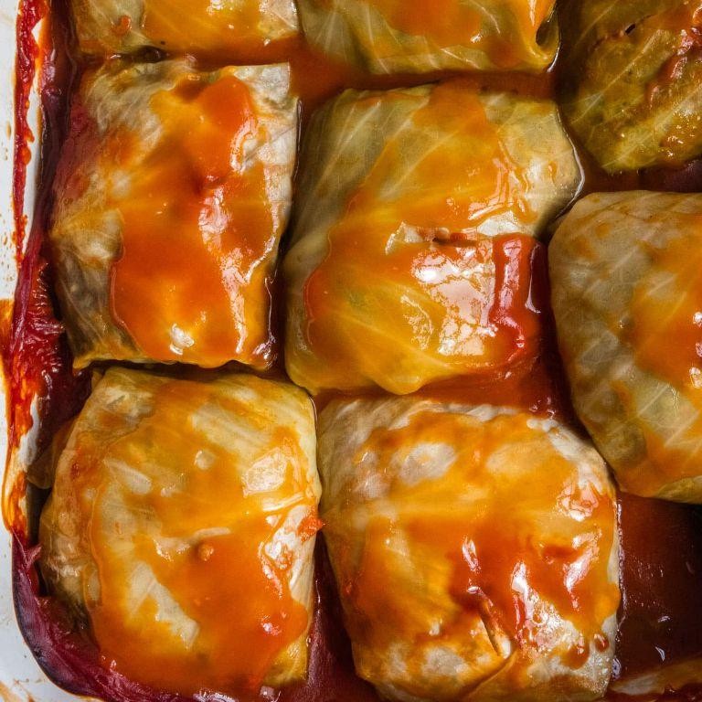 Polish Stuffed Cabbage Rolls
