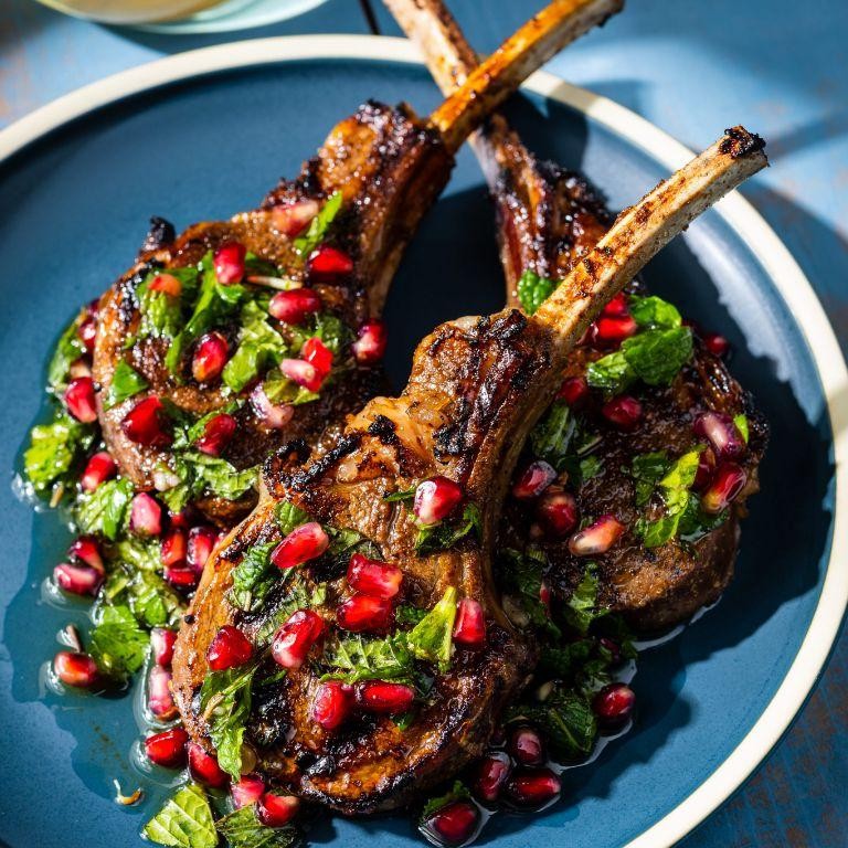 Pomegranate Molasses Marinated Lamb Chops