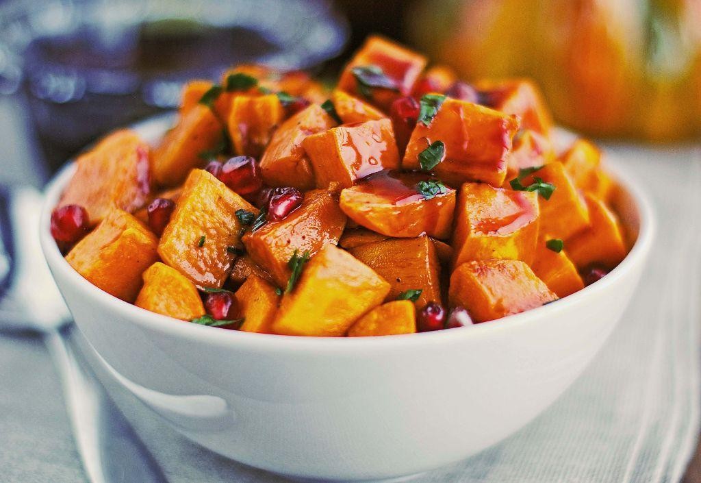 Pomegranate Molasses and Garlic Roasted Potatoes