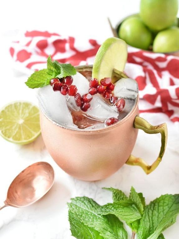 Pomegranate Molasses and Mint Lemonade