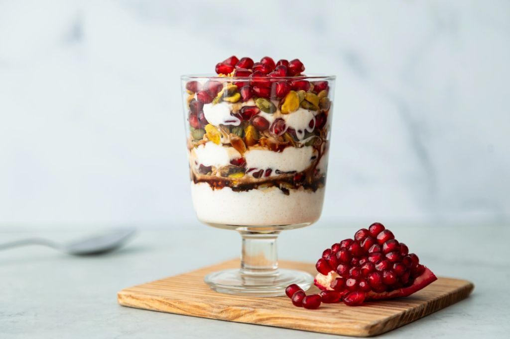 Pomegranate Molasses and Yogurt Parfait