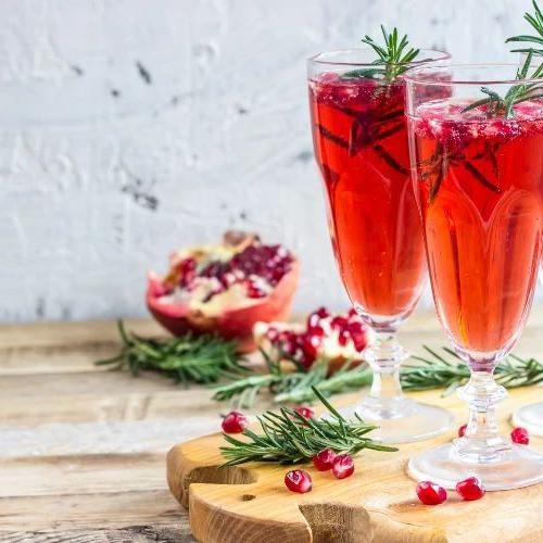 Pomegranate Poinsettia Sparkler