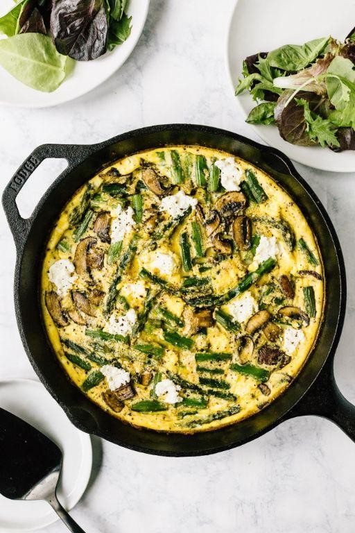 Porcini Mushroom and Asparagus Frittata
