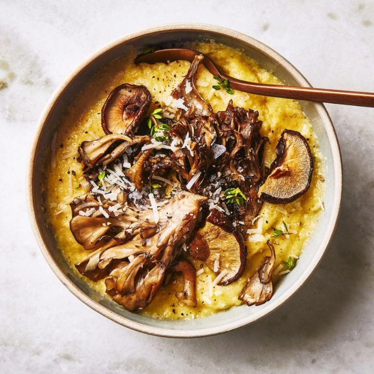 Porcini Mushroom and Parmesan Polenta